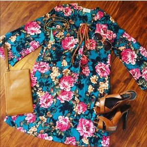 Floral print dress
